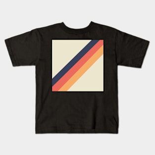 70s Vintage Style Retro Stripes Kids T-Shirt